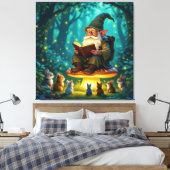 „Der Zauberwald-Erzähler“ Leinwanddruck (Insitu (Schlafzimmer))