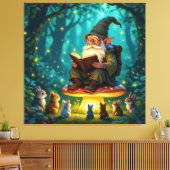 „Der Zauberwald-Erzähler“ Leinwanddruck (Insitu (Wohnzimmer))