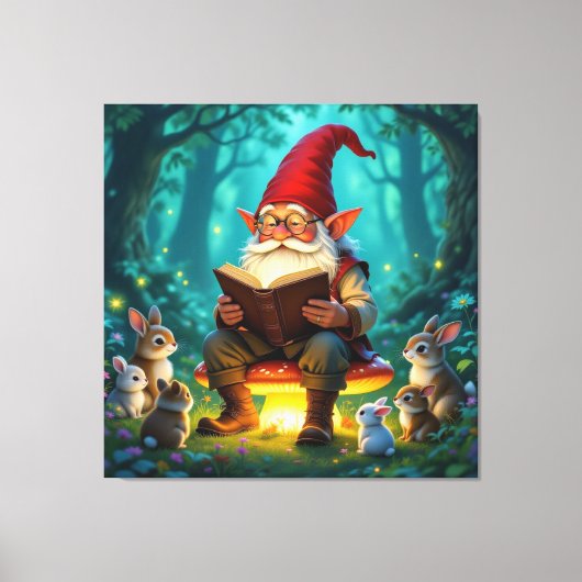 „Der Zauberwald-Erzähler“ Leinwanddruck (Vorderseite)