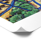 Der Zaun schattet das Santa Fe Poster (Ecke)