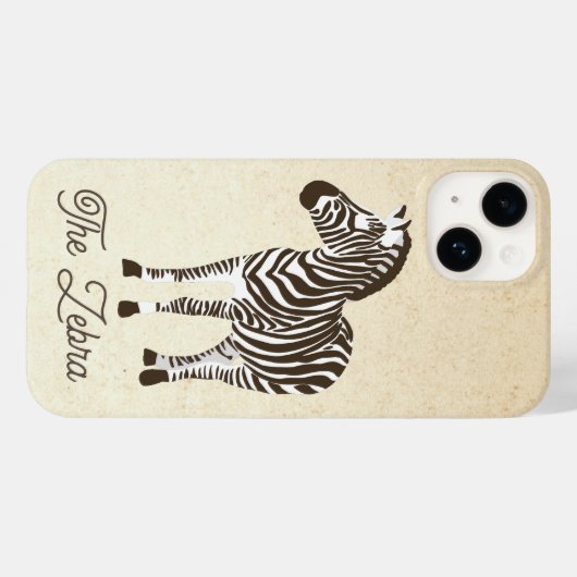 Der Zebra-Farbblock Case-Mate iPhone Hülle (Rückseite (Horizontal))