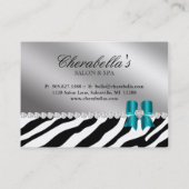 Der Zebra-Silber-Blau Rabattkarte (Rückseite)