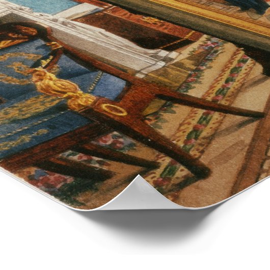 Der Zeichnend Saal des Kaisers Nikolaus I Poster (Ecke)