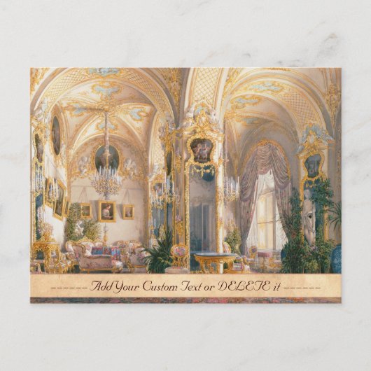 Der Zeichnend Saal im Rokoko II-Stil mit Kupiden Postkarte (Vorderseite)