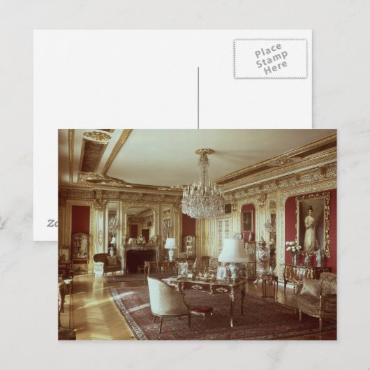 Der Zeichnend Saal Postkarte (Vorne/Hinten)