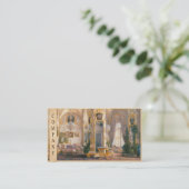 Der zeichnende Raum der Art in der Rokoko-II, mit Visitenkarte (Stehend Vorderseite)