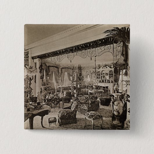 Der zeichnende Raum, Wickham Hall, Kent, 1897 Button (Vorderseite)