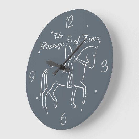 Der Zeitablauf Dressage Große Wanduhr (Winkel)