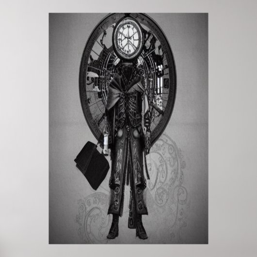 Der Zeitbewahrer | AI Art Poster (Vorne)