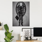 Der Zeitbewahrer | AI Art Poster (Heimbüro)