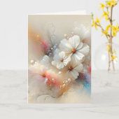 Der zeitgenössische Kosmos anlässlich des Jahresta Karte (Gelbe Blume)