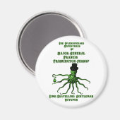 Der zeitreisende Gentleman Octopus Magnet (Vorderseite/Rückseite)