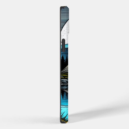 Der Zelt am See im Gebirge Case-Mate iPhone Hülle (Rückseite / Rechts)