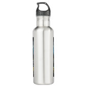 Der Zelt am See im Gebirge Edelstahlflasche (Rückseite)