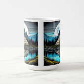 Der Zelt am See im Gebirge Kaffeetasse (Mittel)