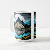 Der Zelt am See im Gebirge Kaffeetasse (Vorderseite Links)