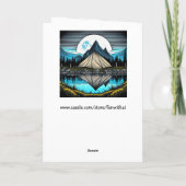 Der Zelt am See im Gebirge Karte (Rückseite)