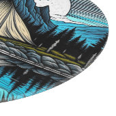 Der Zelt am See im Gebirge Schneidebrett (Ecke)