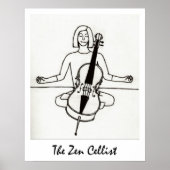 Der Zen-Cellist-Druck Poster (Vorne)