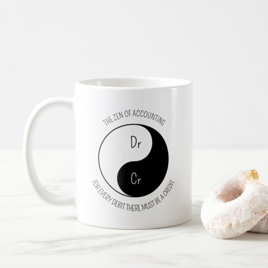 Der Zen der Rechnungsführung Kaffeetasse (Mit Donut)