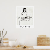 Der Zen-Violist-Druck Poster (Küche)