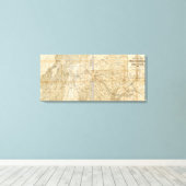 Der zentrale Teil des Staat von Kalifornien Leinwanddruck (Insitu (Holzboden))