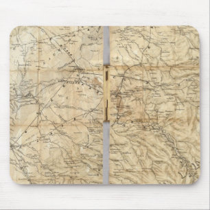 Der zentrale Teil des Staat von Kalifornien Mousepad