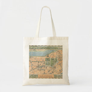 Der zentrale Teil von Boston, Massachusetts Map Tragetasche