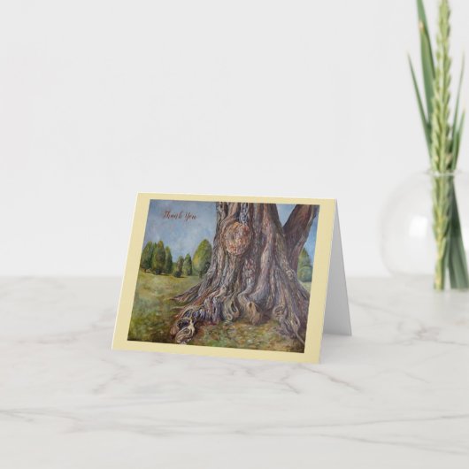Der Zeugenbaum danke Ihnen Karte (Vorderseite)