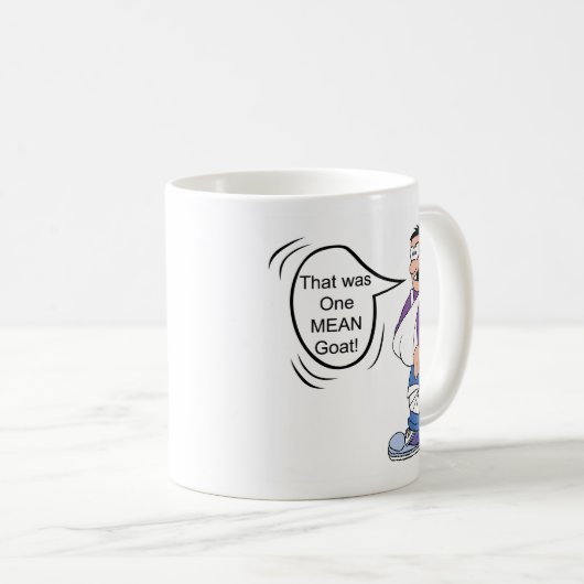 Der Ziegen-Reiter Kaffeetasse (VorderseiteRechts)