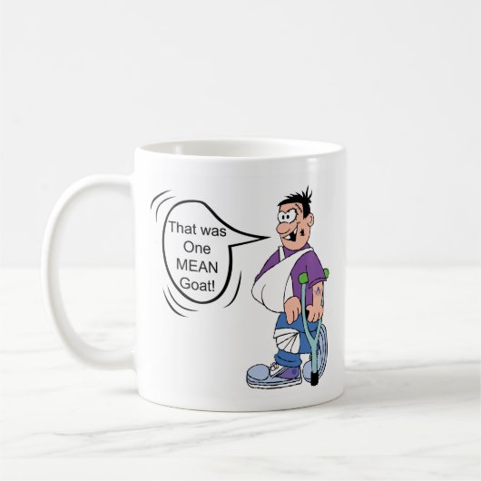 Der Ziegen-Reiter Kaffeetasse (Links)