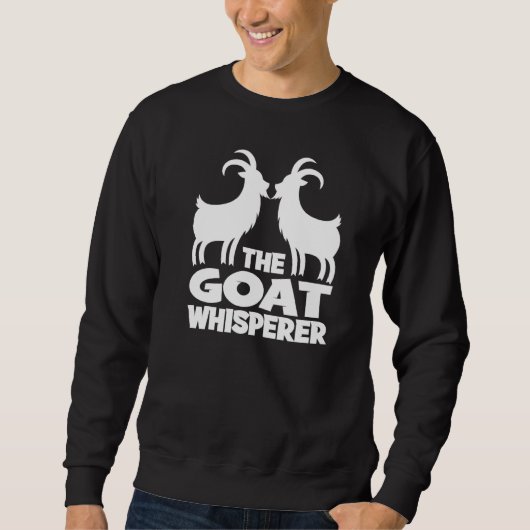 Der Ziegenflüsterer I Ziege Sweatshirt (Vorderseite)