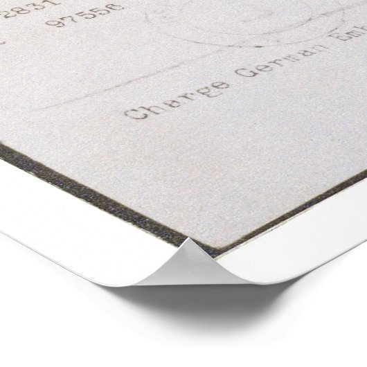 Der Zimmermann Telegramm Telegraph mit Transkript Poster (Ecke)