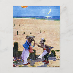 Der Zimmermann und das Walross - Alice im Wunderla Postkarte