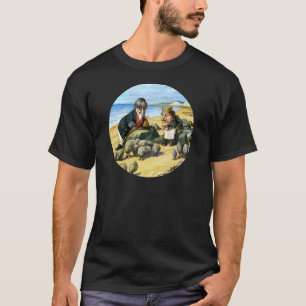 Der Zimmermann und das Walross betrachten Austern T-Shirt