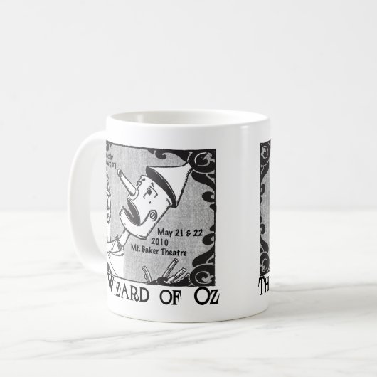 Der Zinn-Mann Kaffeetasse (Vorderseite Links)