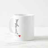 Der ZinnWoodsman "wenn ich hatte nur ein Herz " Kaffeetasse (Vorderseite Links)