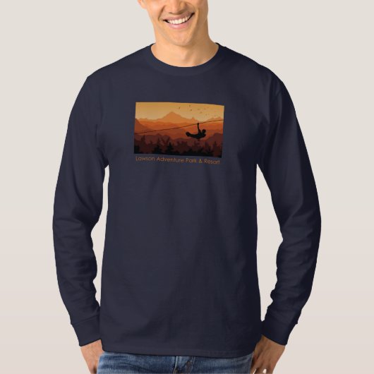 Der Zipline der Männer Strickjacke T-Shirt (Vorderseite)