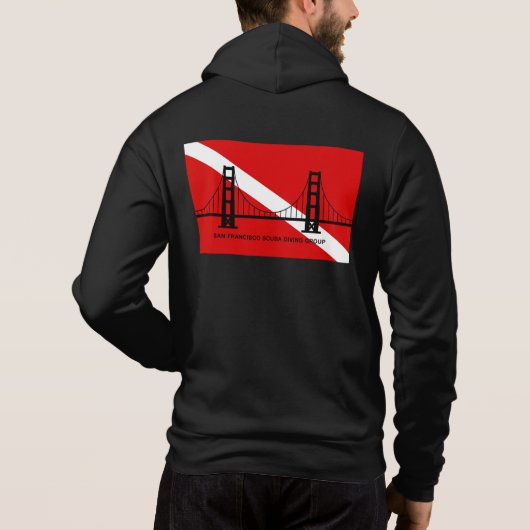 Der Zippered Hoodie der SF (Rückseite)