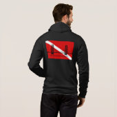Der Zippered Hoodie der SF (Schwarz voll)