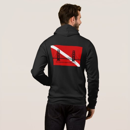 Der Zippered Hoodie der SF (Schwarz voll)