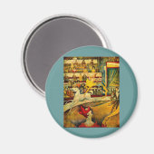 Der Zirkus Georges Seurats (1891) Magnet (Vorderseite/Rückseite)
