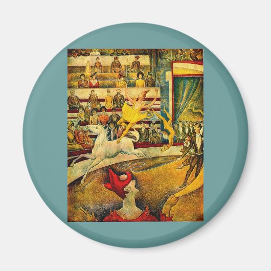 Der Zirkus Georges Seurats (1891) Magnet (Vorne)