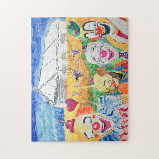 Der Zirkus kommt in das Puzzle der Stadt (Vertikal)