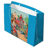 Der Zirkus kommt in die Stadt Große Geschenktüte (Rückseite Schrägansicht)