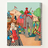 Der Zirkus kommt in die Stadt Notizblock (Rückseite)