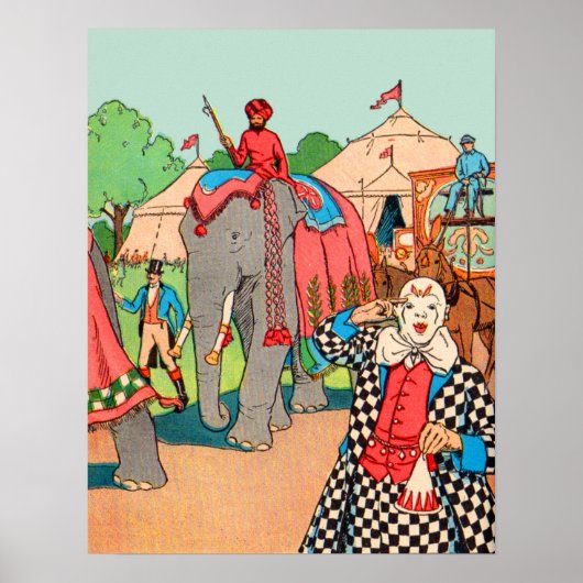 Der Zirkus kommt in die Stadt Poster (Vorne)