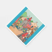 Der Zirkus kommt zum Stadtbild Serviette (Ecke)