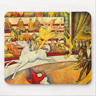 Der Zirkus von Georges Seurat, Vintage Fine Art Mousepad