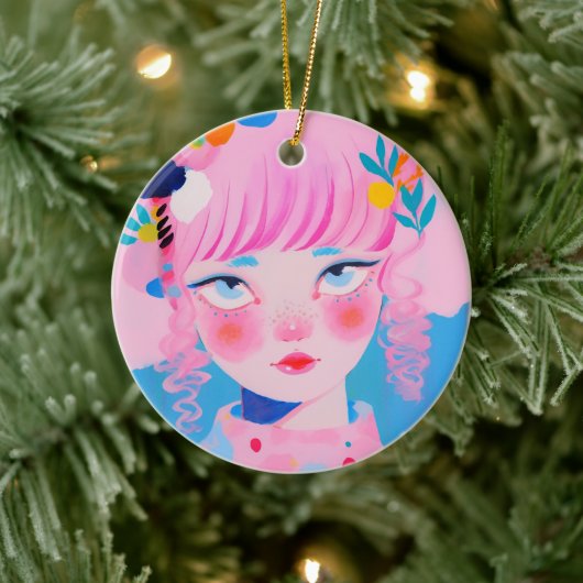 Der Zirkusclown Keramik Ornament (Baum)